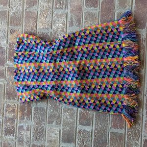 House of Harlow 1960Revolve Multicolor Geometric Woven Tapestry Strapless Dress